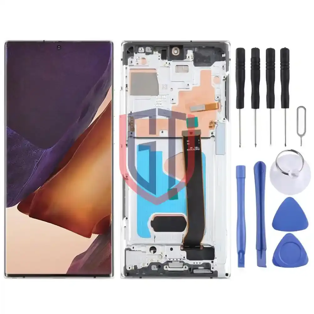 Samsung Note 20 Ultra LCD OLED Screen Replacement with Frame - شاشة LCD OLED بديلة مع إطار لهاتف Samsung Note 20 Ultra