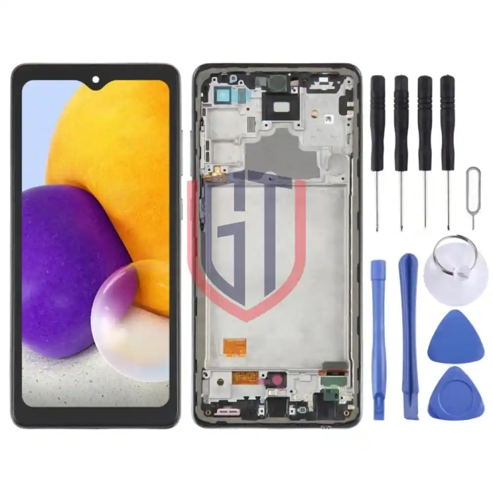 6 36 inch OLED LCD Screen for Samsung Galaxy A72 SMA725 6 33 inch with Frame Black