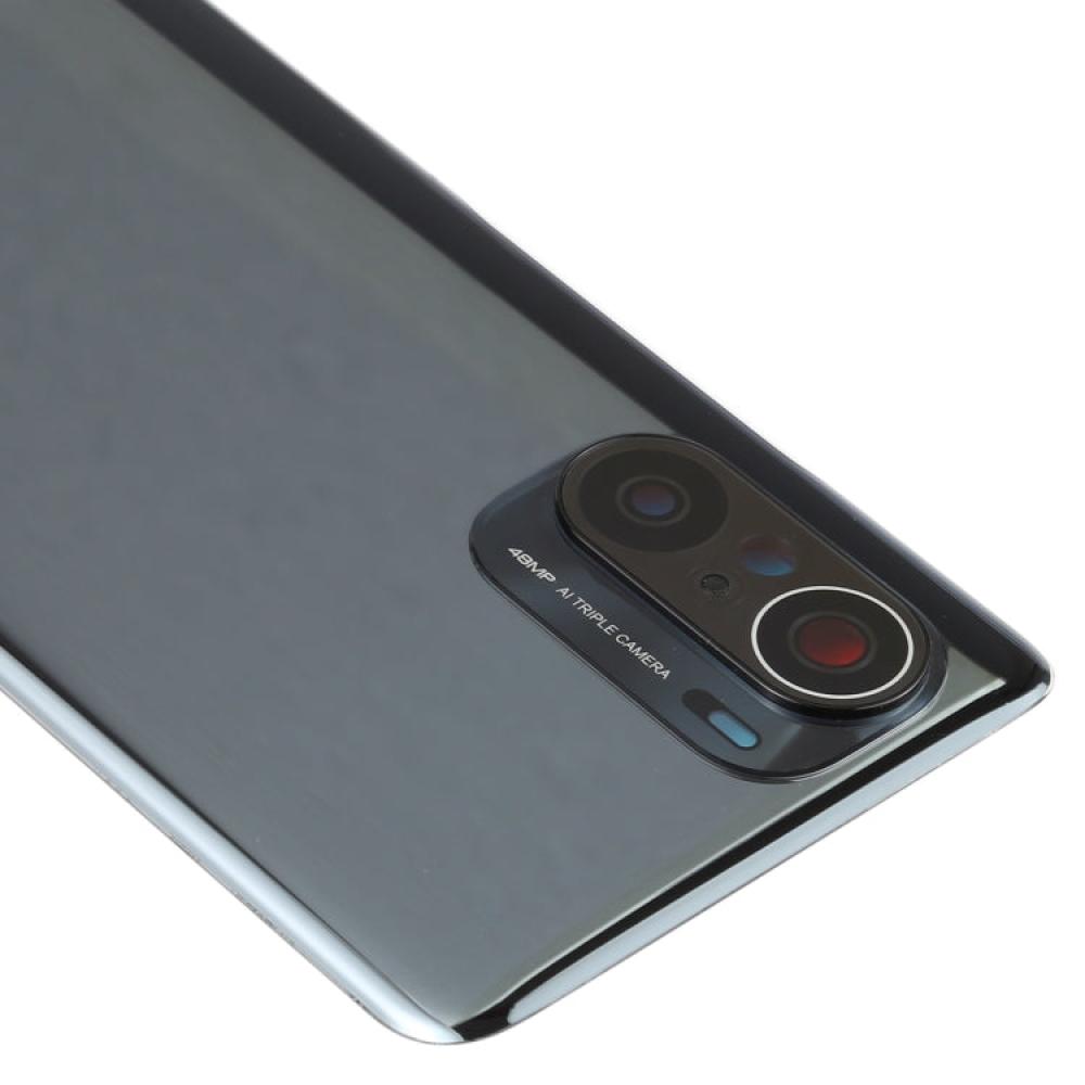 غطاء البطارية الخلفي الأصلي لهاتف Xiaomi Poco F3 M2012K11AG (أسود)
