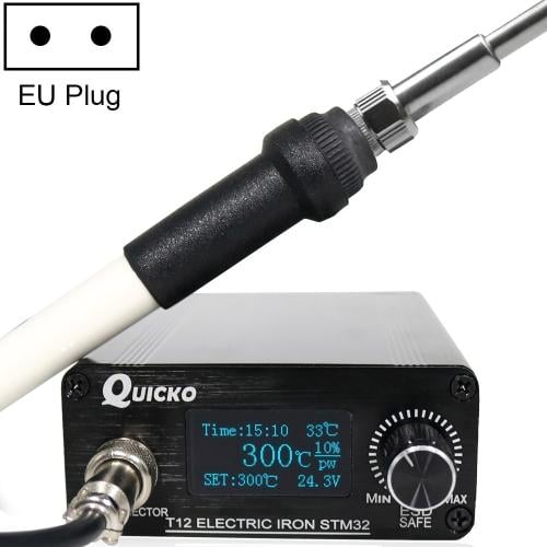 محطة لحام Quicko T12-STM32 متعددة الوظائف شاشة 1.3...
