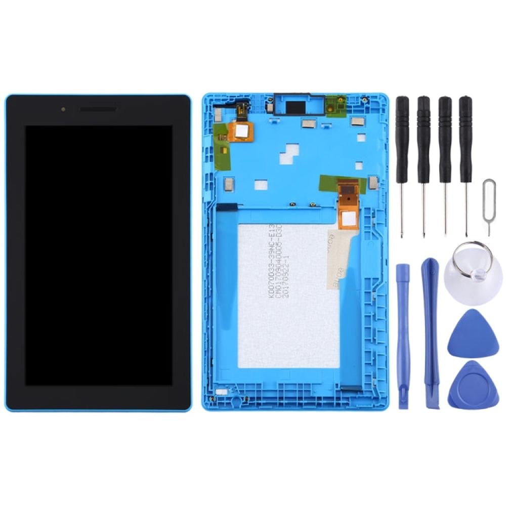 شاشة LCD OEM لجهاز Lenovo Tab 3 7 بوصات / TB3-710 / TB3-710F / TB3-710L محول رقمي كامل مع إطار (أزرق)