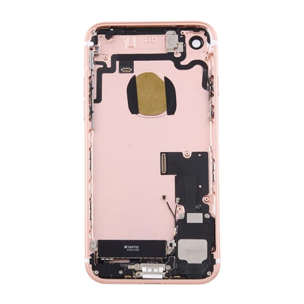 Battery Back Cover Assembly with Card Tray for iPhone 7(Rose Gold