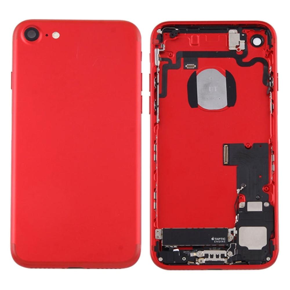 Battery Back Cover Assembly with Card Tray for iPhone (Red