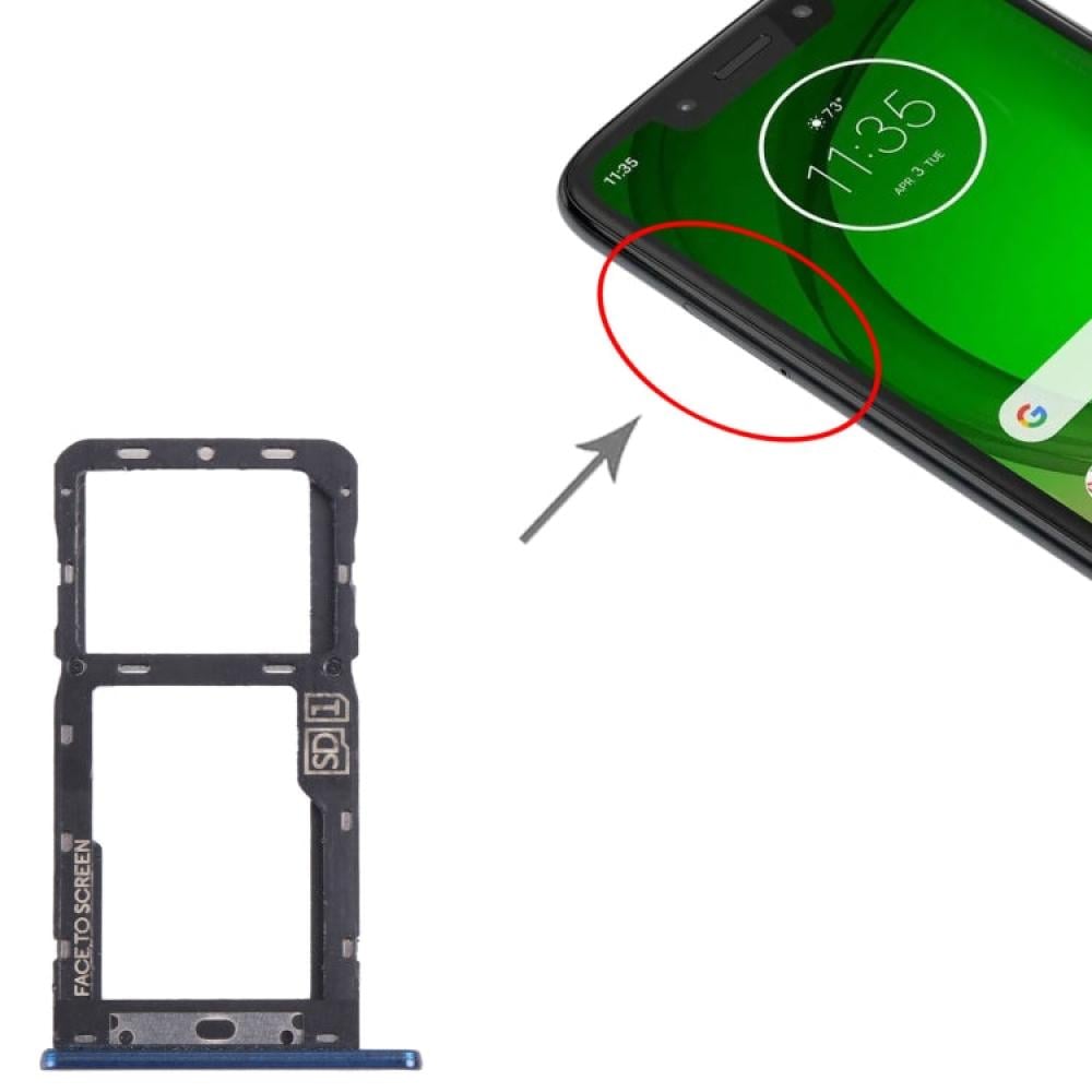 For Motorola Moto G7 Power US Version SIM Card Tray Micro SD