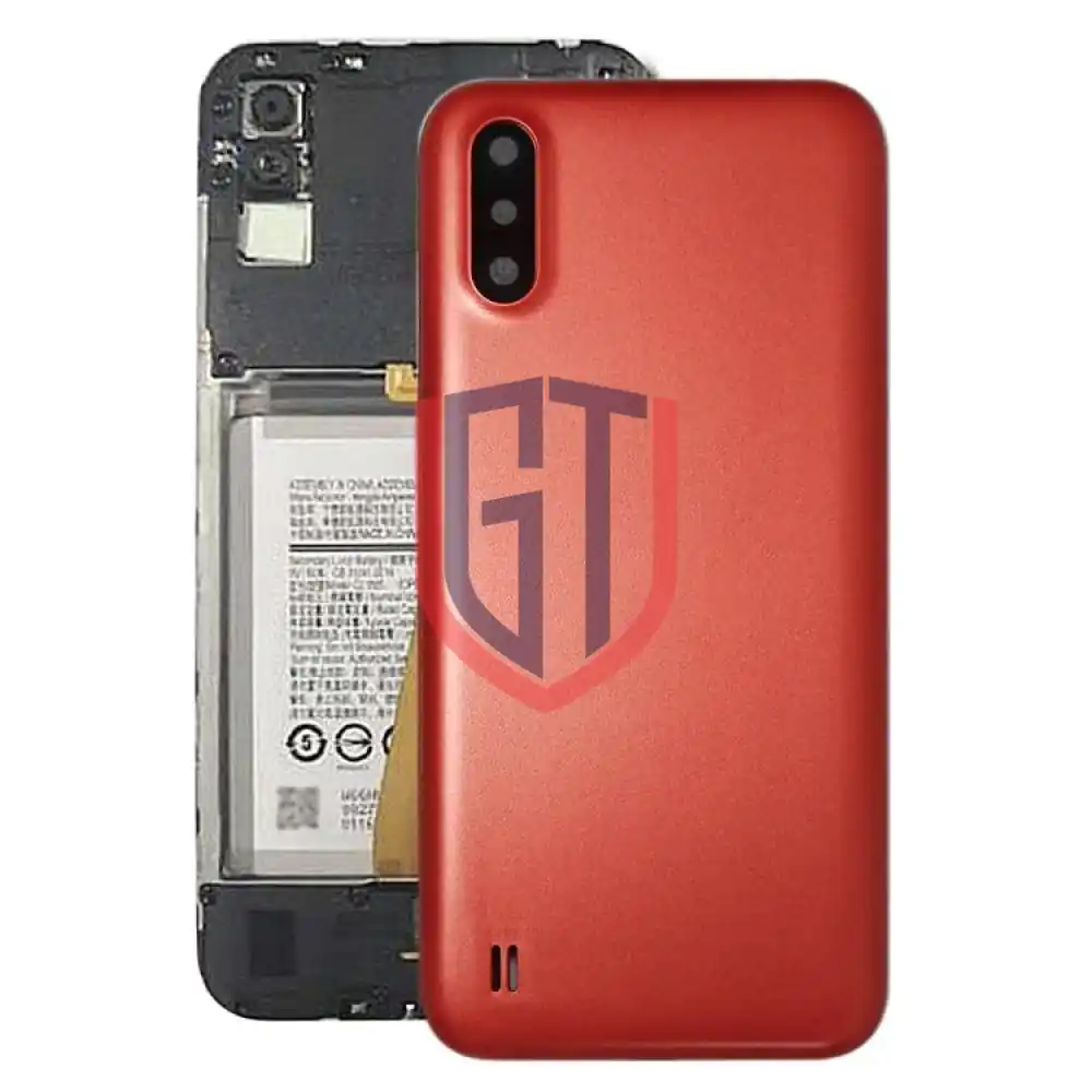 For Samsung Galaxy A01 SM015F Battery Back Cover With Camera Lens