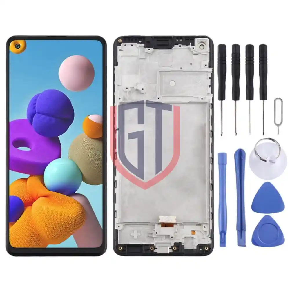 LCD Screen for Samsung Galaxy A21s  SMA217 with Frame Black