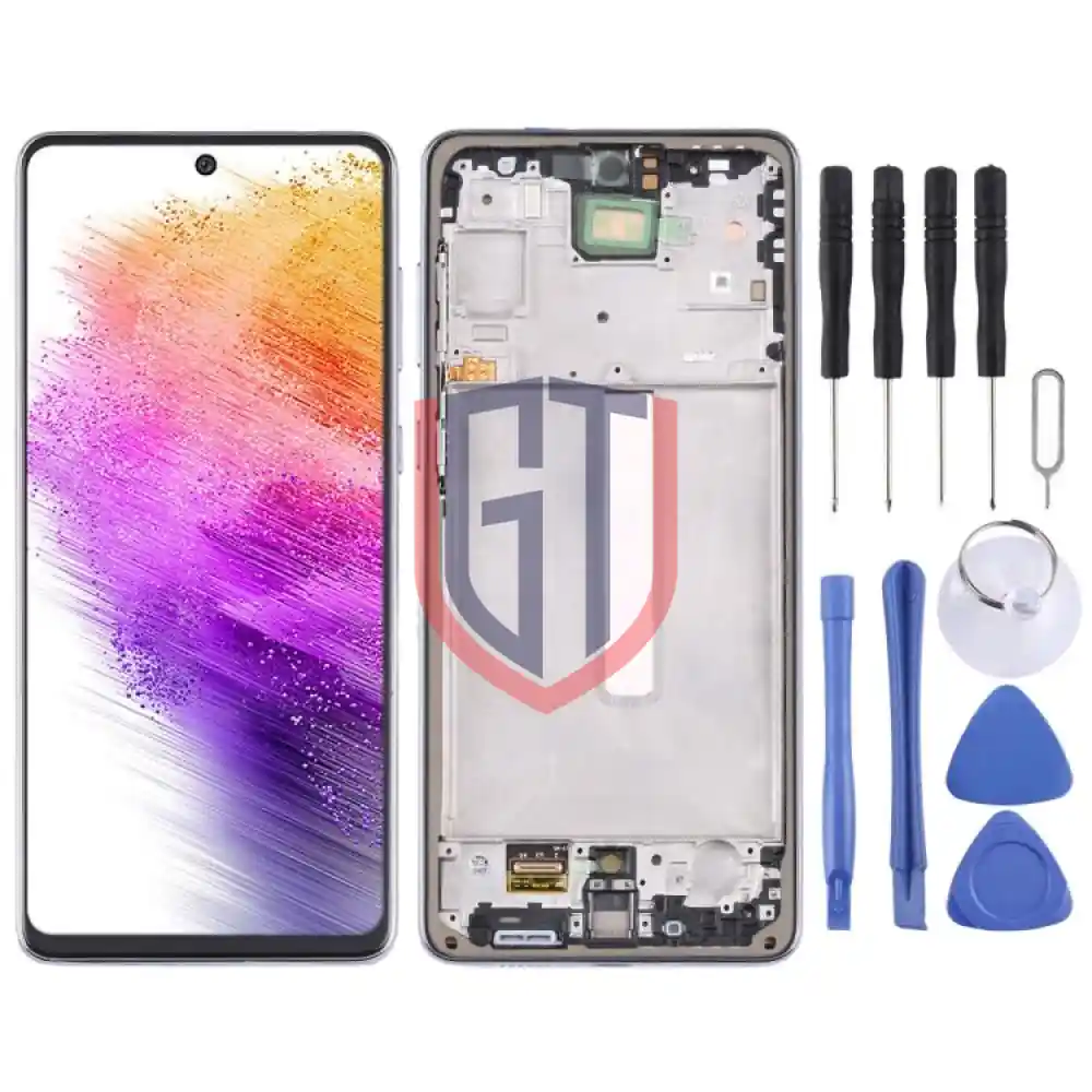 Original Super AMOLED LCD Screen For Samsung Galaxy A73 5G SMA736B with Frame