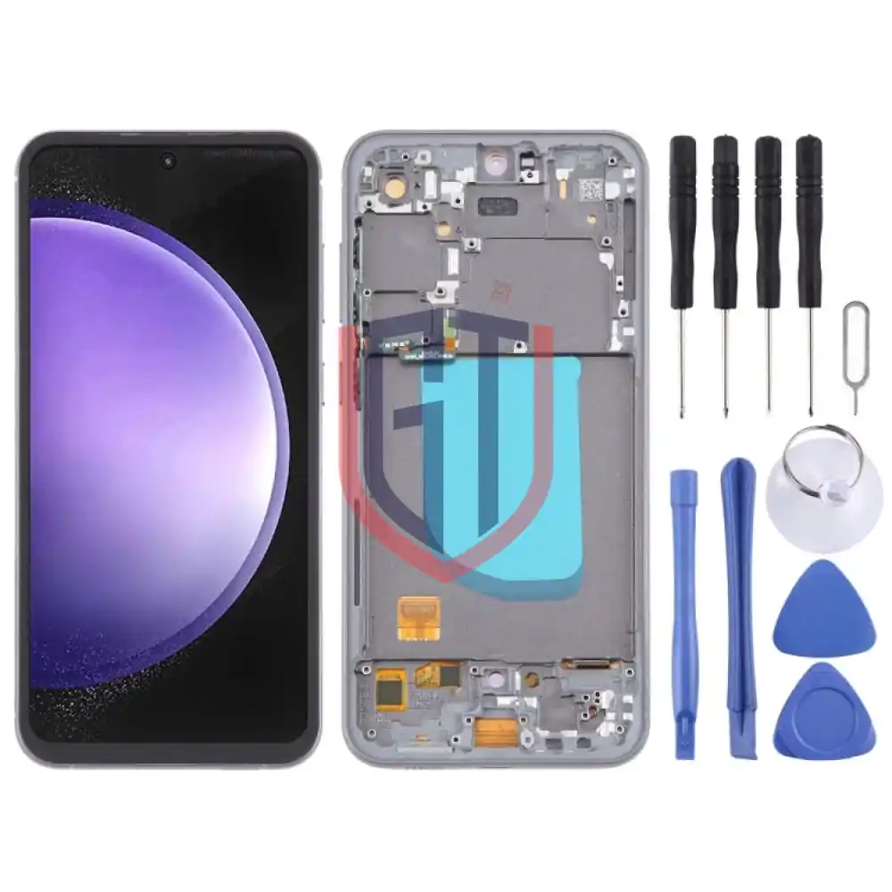 For Samsung Galaxy S23 FE SMS711B 6 43 inch OLED LCD Screen with Frame Black