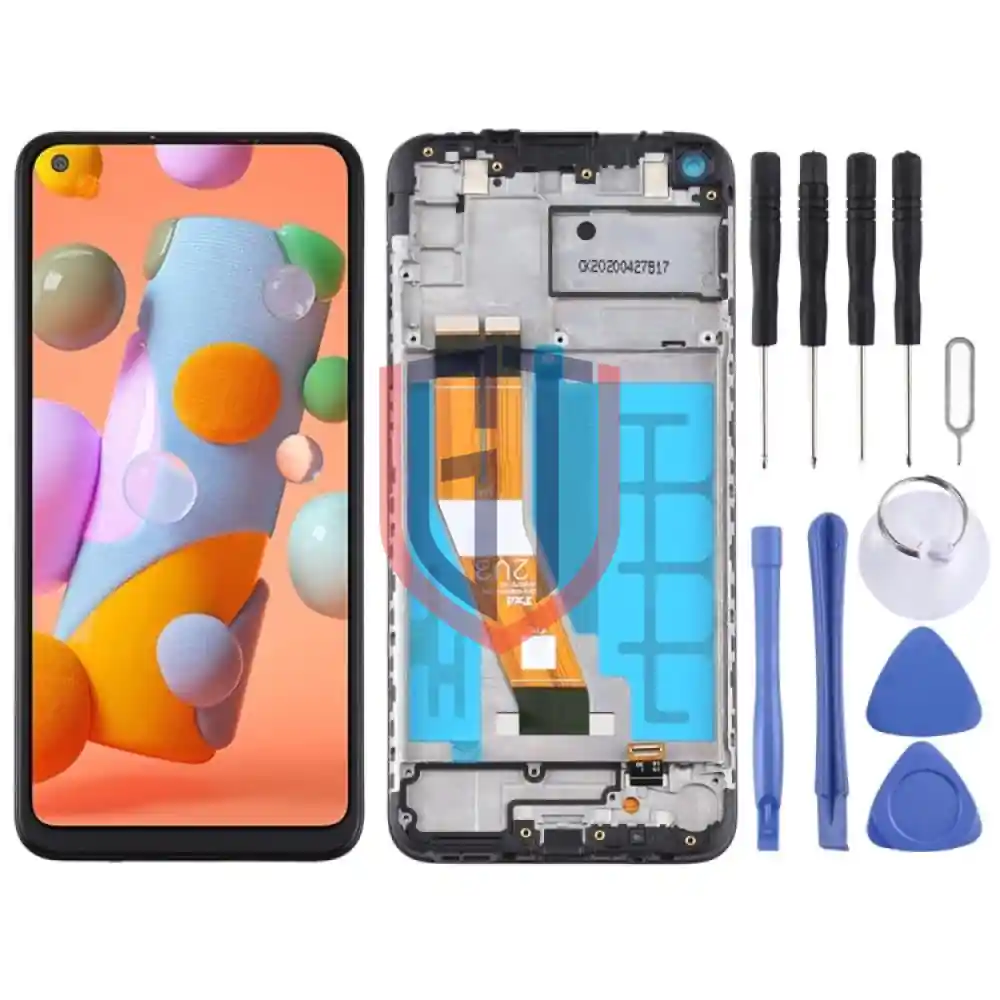LCD Screen for Samsung Galaxy A11 with Frame Black