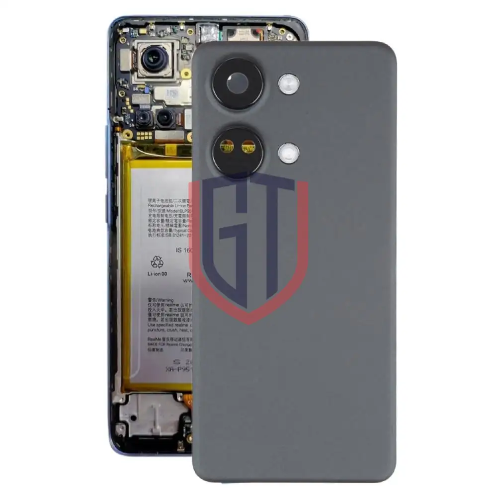لبطارية OnePlus Ace 2V الأصلية الغطاء الخلفي مع غطاء عدسة الكاميرا (أسود)