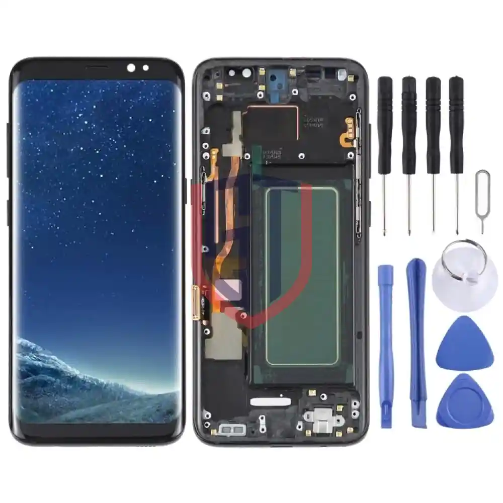5 7 inch OLED LCD Screen For Samsung Galaxy S8 SMG950 with Frame