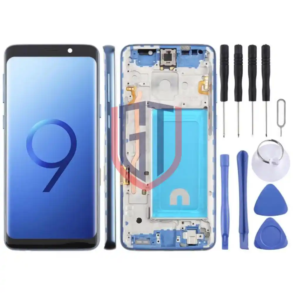 شاشة LCD TFT كاملة مع إطار لهاتف سامسونج جالاكسي S9 SM G960F مقاس 5 7 بوصة