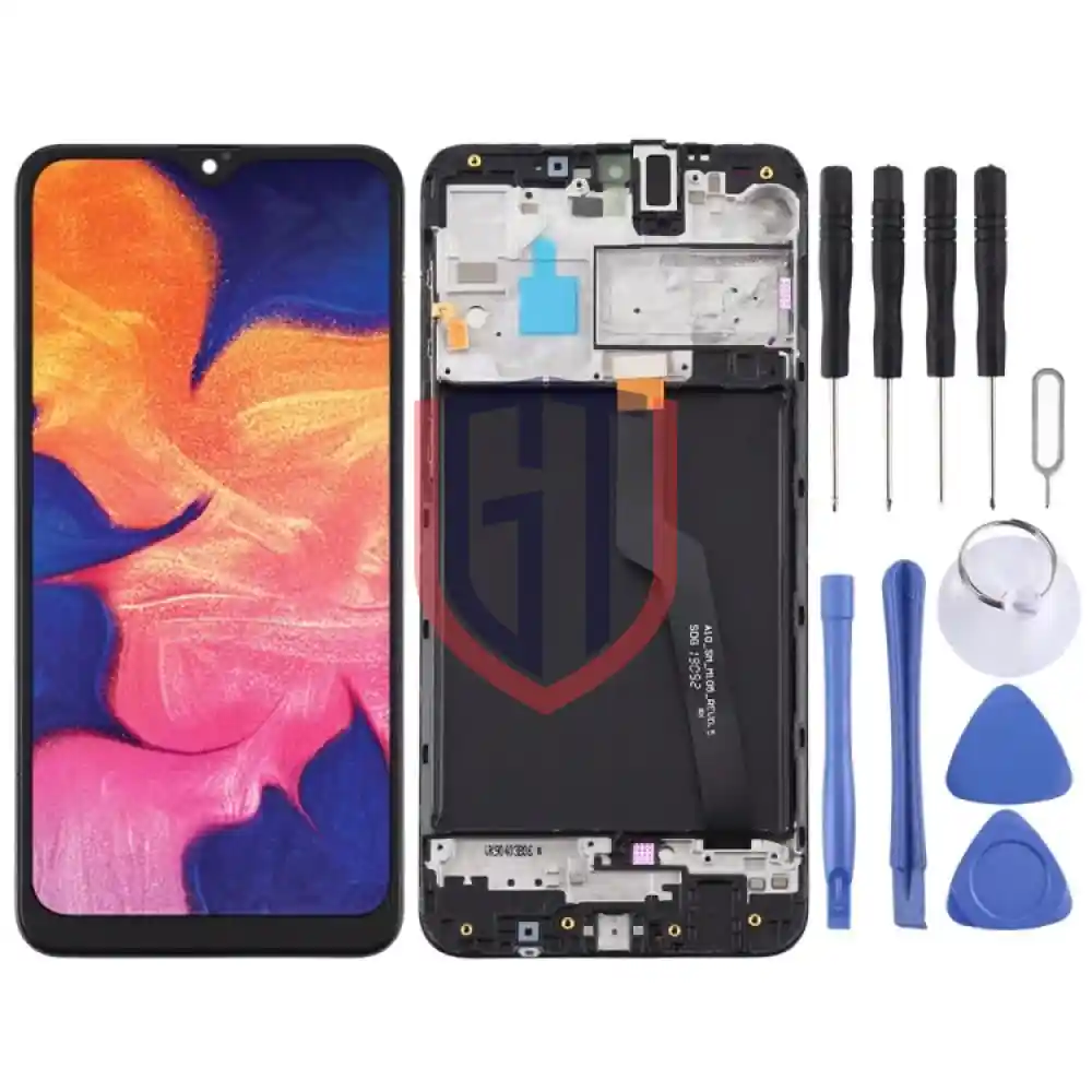 LCD Screen for Samsung Galaxy A10  SMA105F Single Card Version with Frame Black