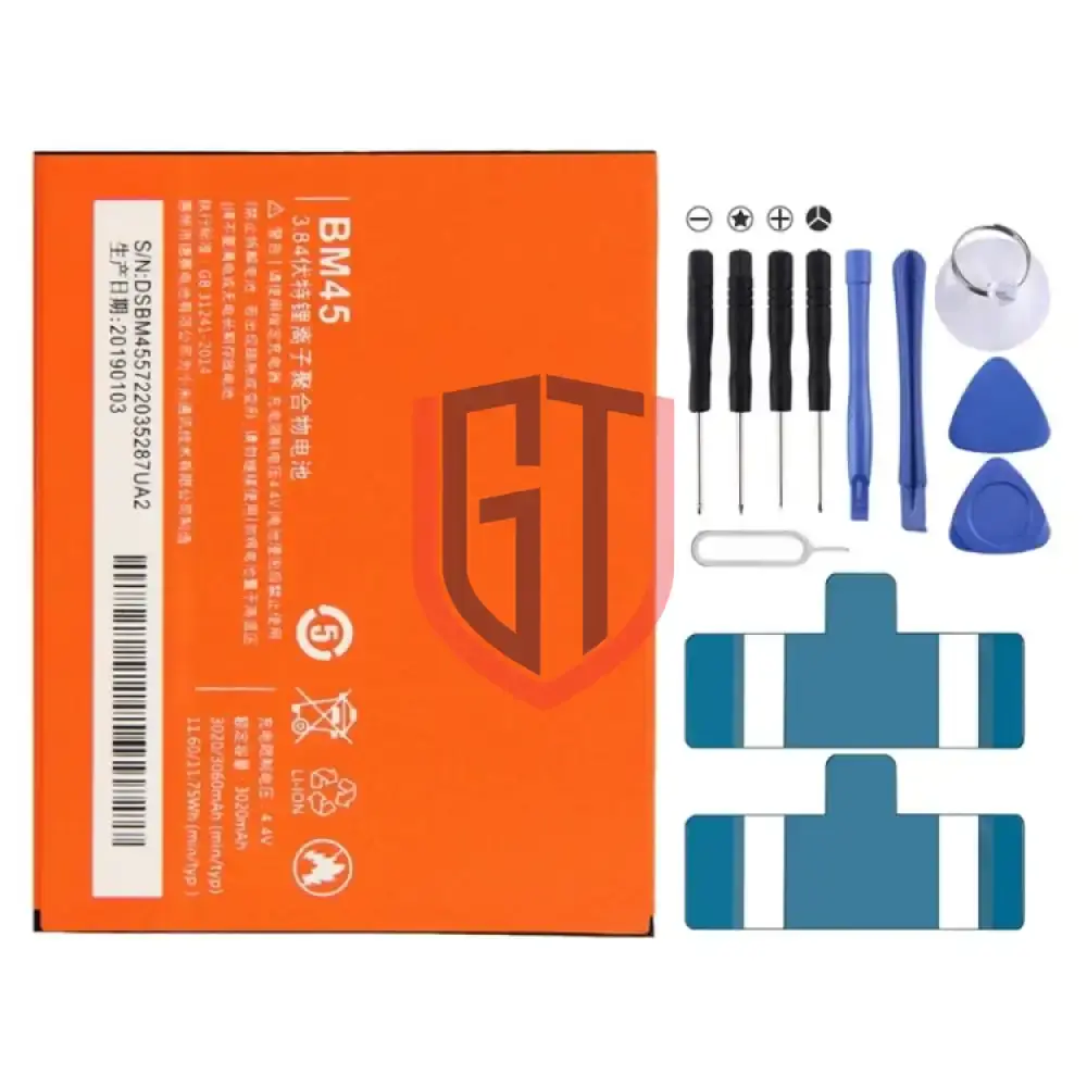 BM45 لبطارية شاومي ريدمي نوت 2