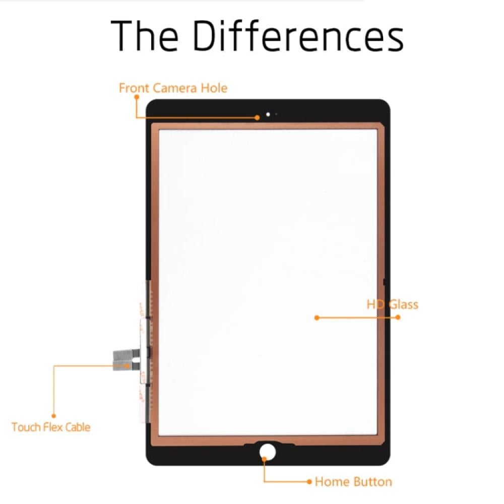 لوحة لمس لجهاز iPad 9.7 بوصة (إصدار 2018) A1954 A1893 (أسود)