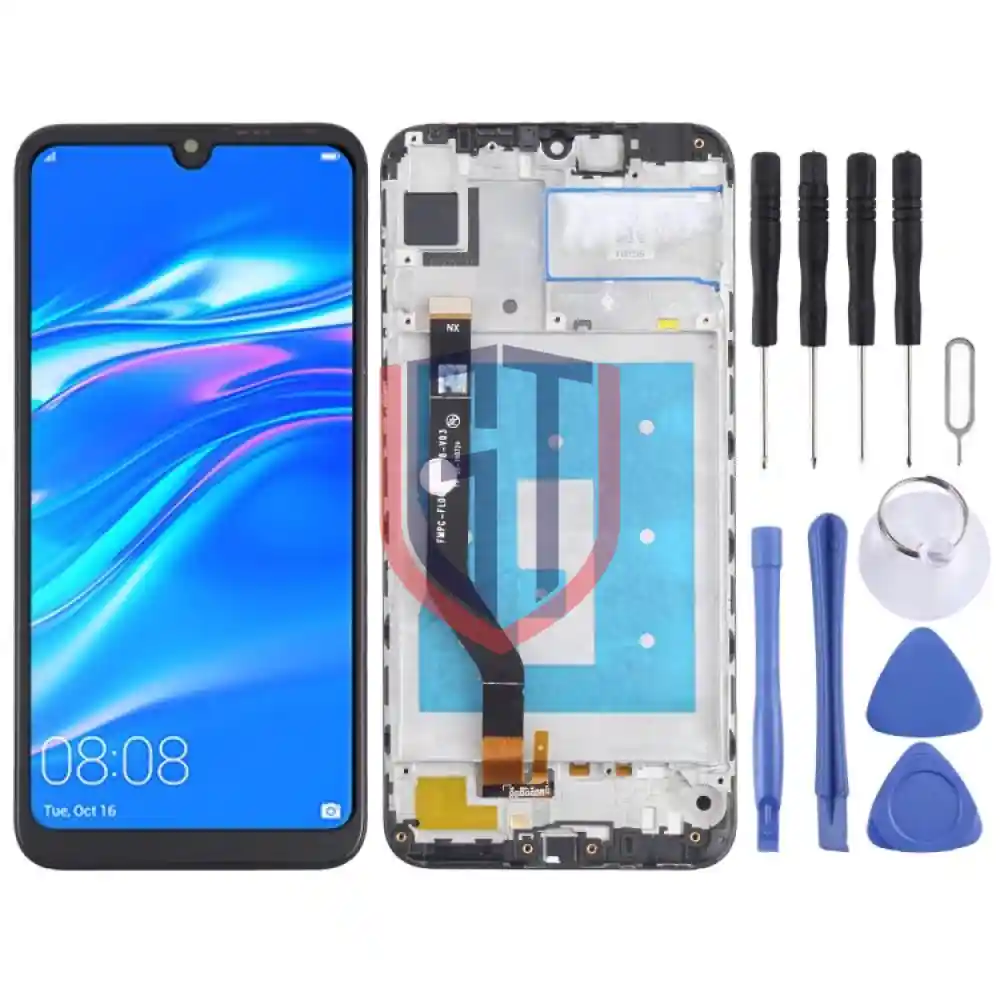 LCD Screen for Huawei Y7 2019 High Version with Frame Black