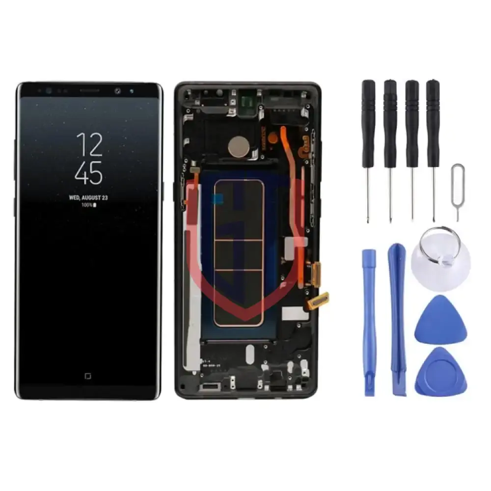 Original LCD Screen for Samsung GALAXY NOTE 8 with Frame Black