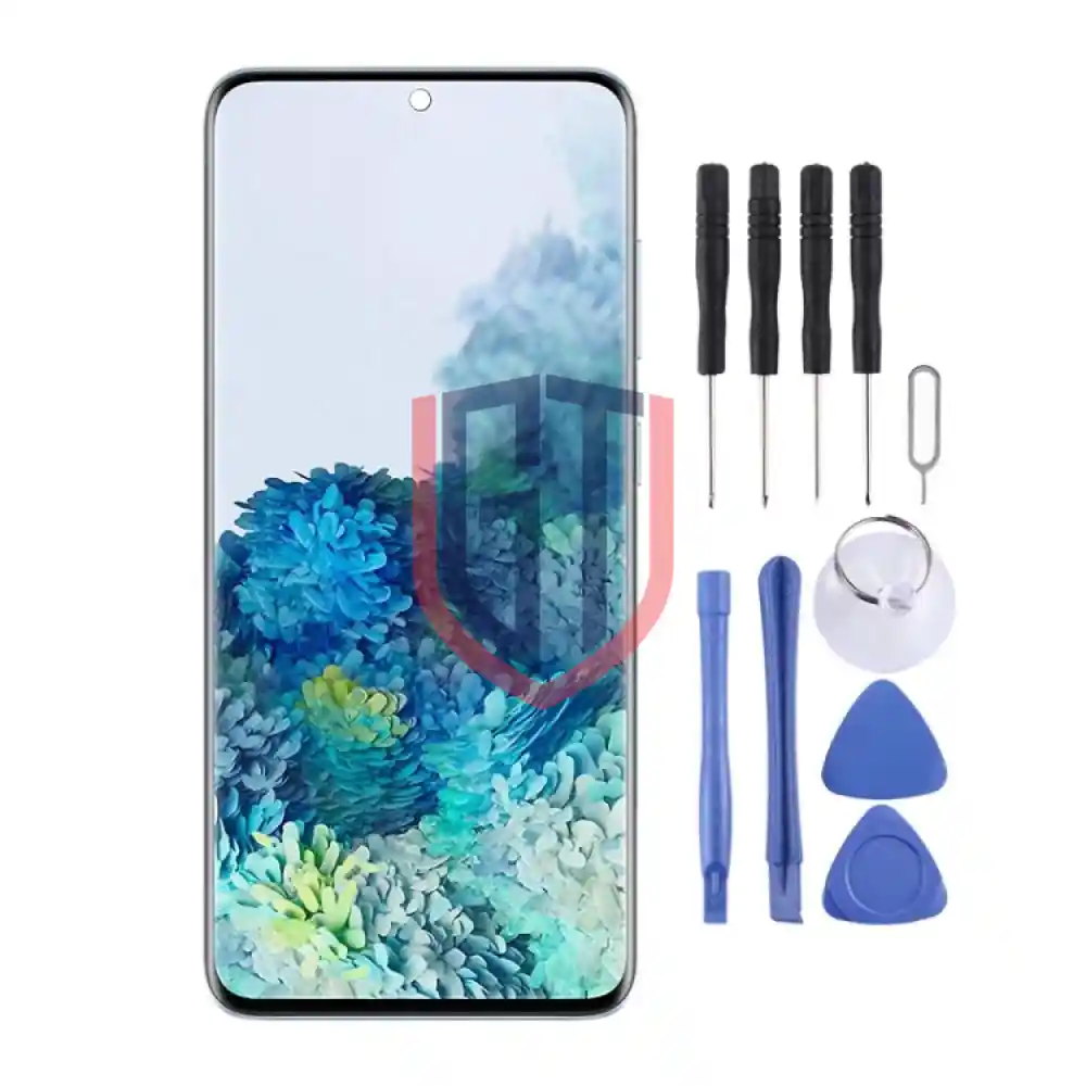 Original Dynamic AMOLED LCD Screen for Samsung Galaxy S20 Plus 4G with Frame Black