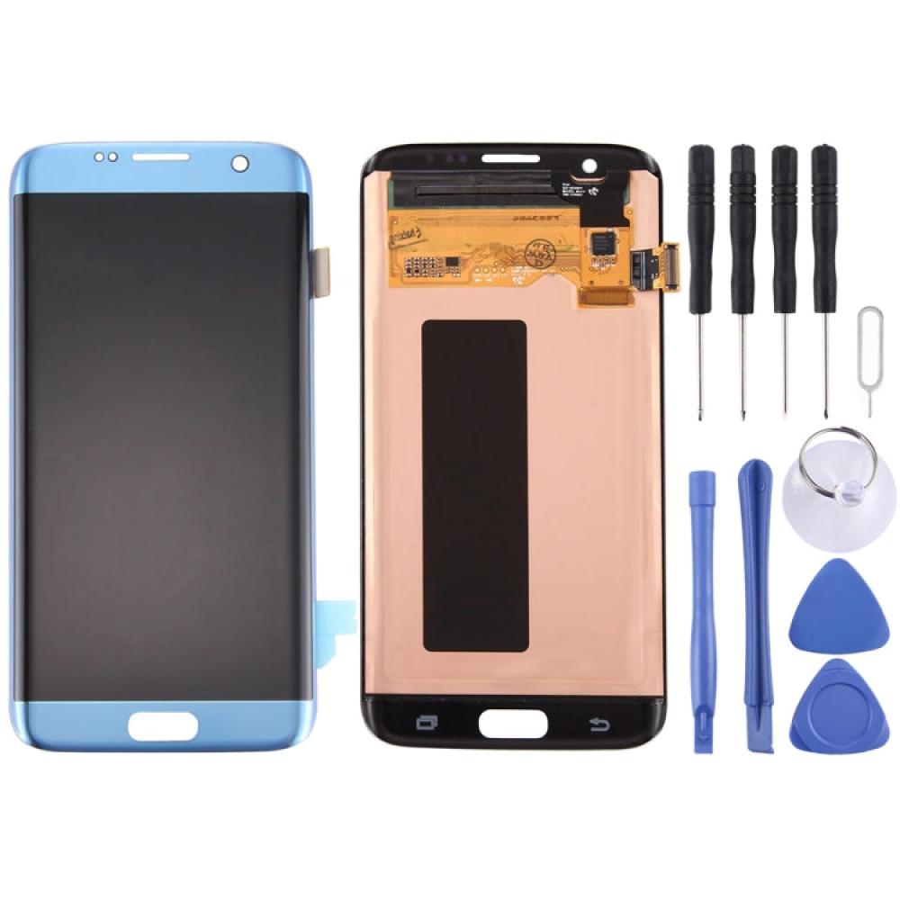 Original LCD Display  Touch Panel for Samsung Galaxy S7 Edge  G9350  G935F  G935A  G935V Blue
