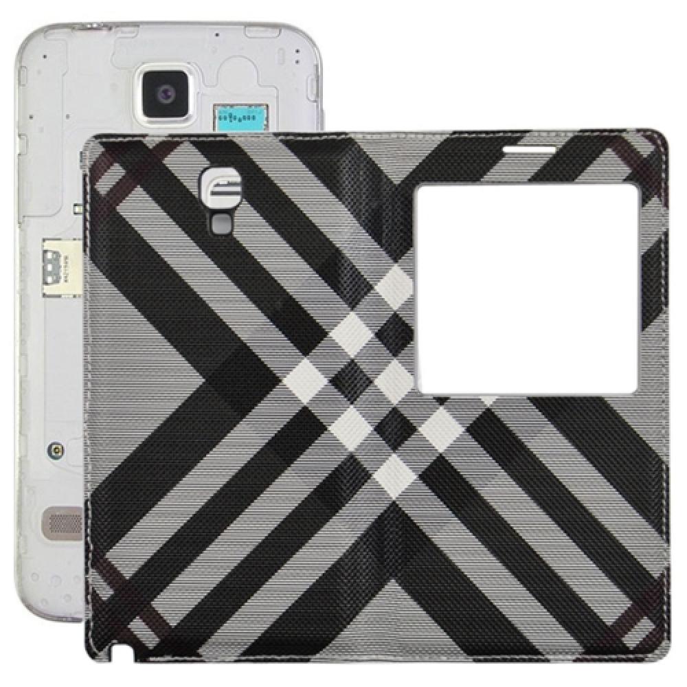 For Galaxy Note Neo N7505 Plaid Pattern Flip Leather Case