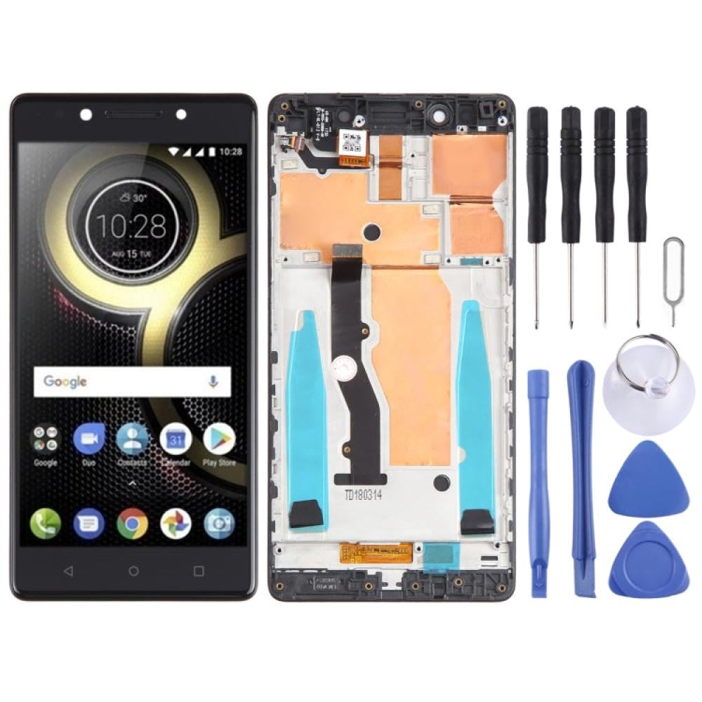شاشة LCD OEM لجهاز Lenovo K8 Note XT1902-3 مجموعة كاملة مع إطار (أسود)