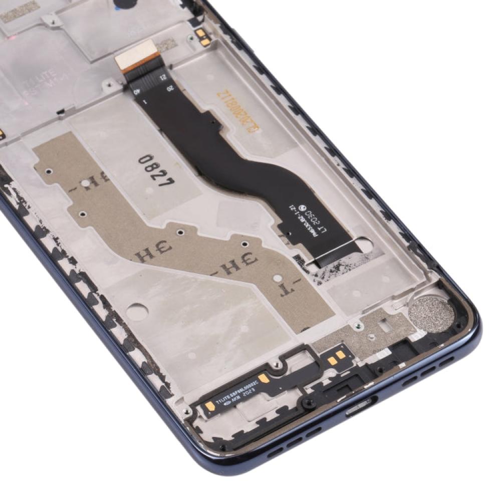 TFT LCD Screen for TCL 10L / 10 Lite T770H Digitizer Full Assembly with Frame (Black)