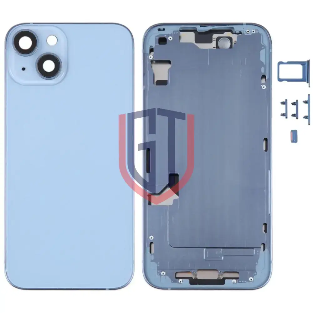 لبطارية iPhone 14 غطاء خلفي مع إطار متوسط / مفاتيح جانبية