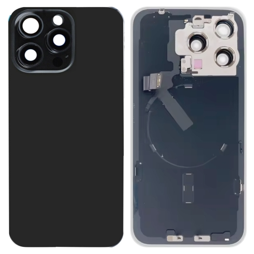 غطاء خلفي زجاجي للبطارية لهاتف iPhone 15 Pro Max م...