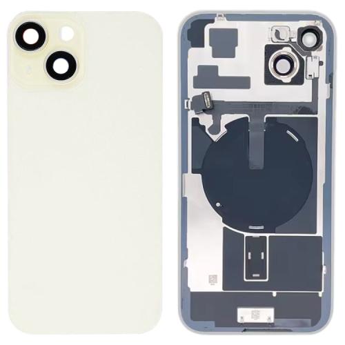 غطاء خلفي زجاجي للبطارية لهاتف iPhone 15 Plus مع ح...
