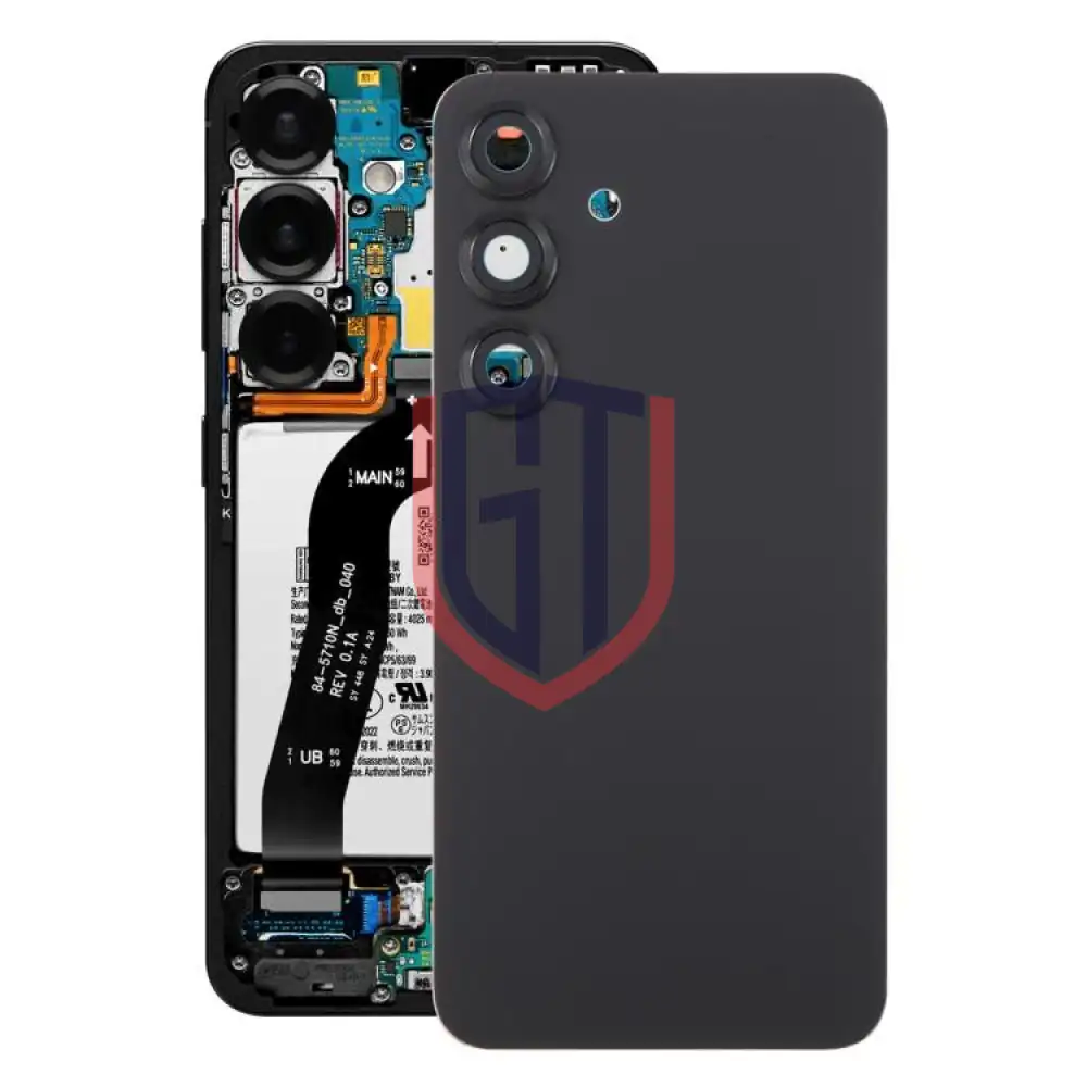 For Samsung Galaxy S25 SMS931 Battery Back Cover with Camera Lens Cover Black