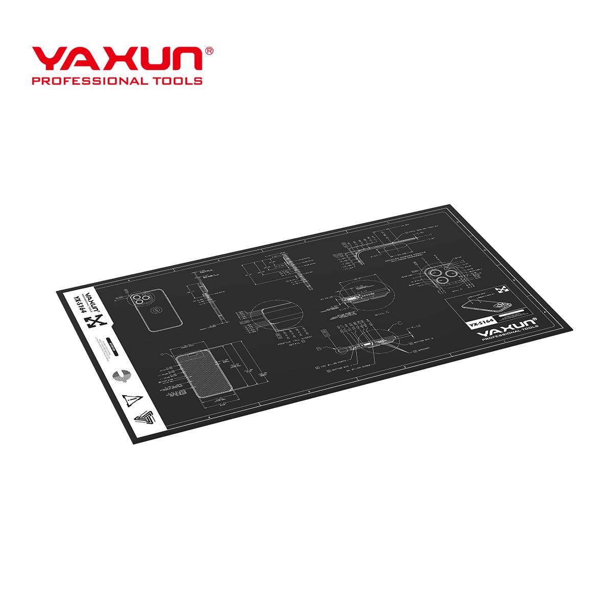 أداة صيانة YAXUN YX-S164 لوحة عمل سيليكون
