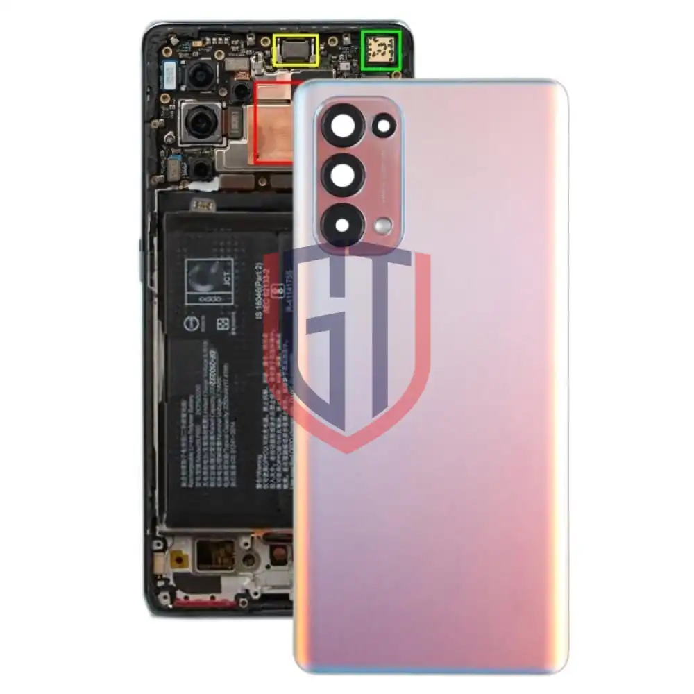 غطاء خلفي للبطارية لهاتف OPPO Reno5 Pro 5G PDSM00، PDST00، CPH2201