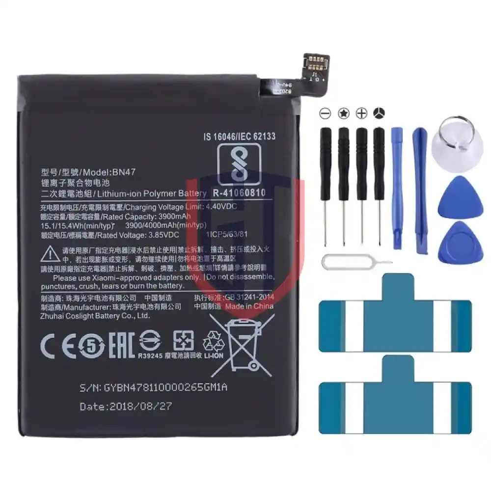 3900mAh BN47 for Xiaomi Redmi 6 Pro Li Polymer Battery