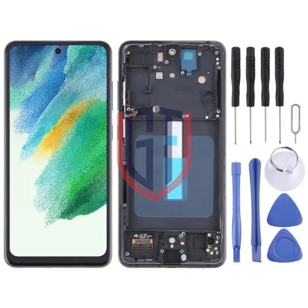 For Samsung Galaxy S21 FE 5G SMG990B TFT Material LCD Screen with Frame Not Supporting Fingerprint Identification Black