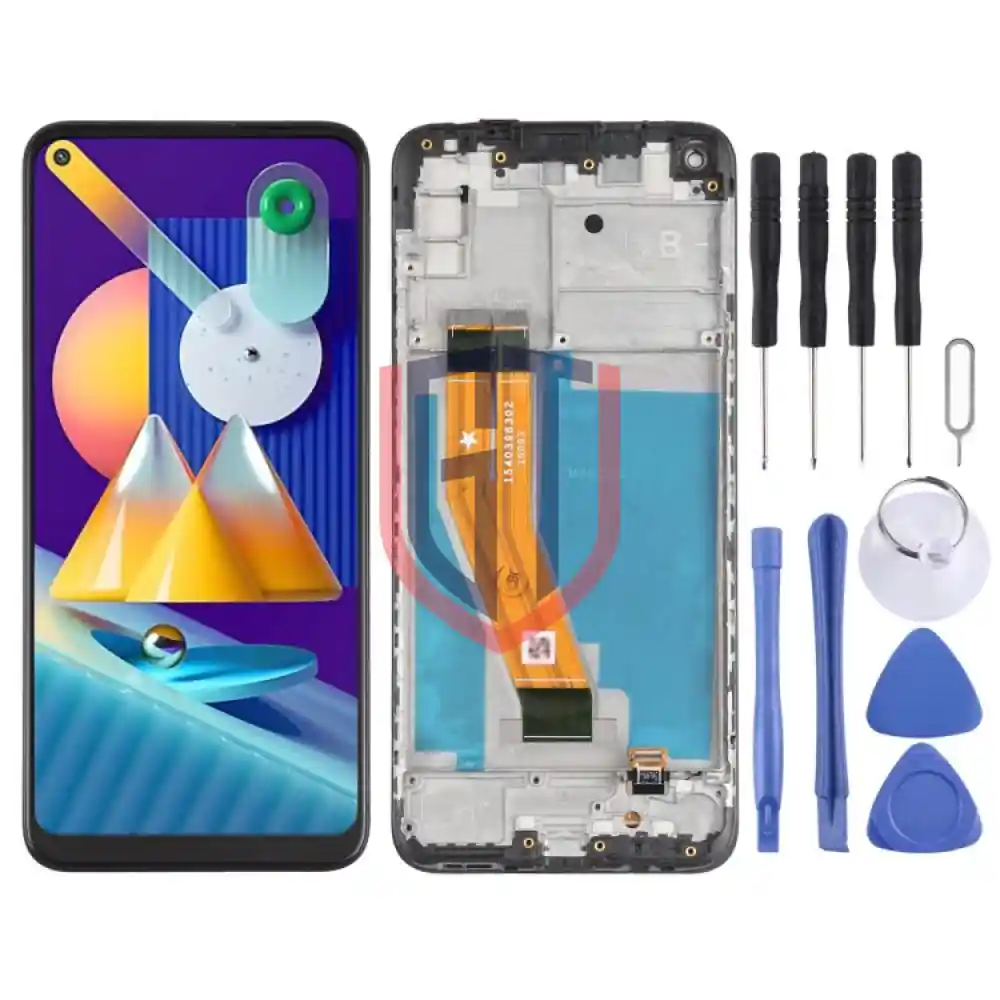 شاشة LCD لجهاز Samsung Galaxy M11 محول الأرقام الجمعية الكاملة مع الإطار (الولايات المتحدة)