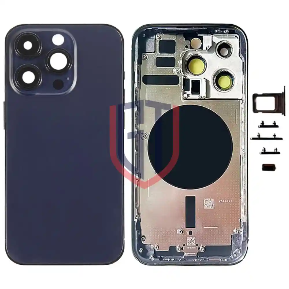 جرم لهاتف iPhone 14 Pro مع مفاتيح جانبية ودرج بطاقات