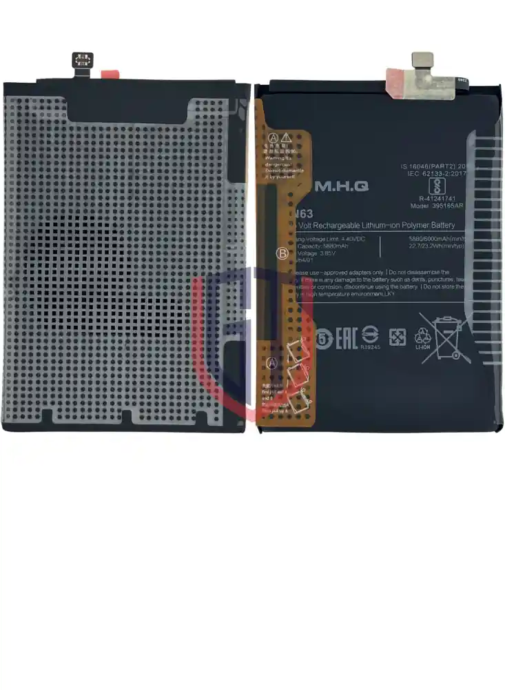 بطارية BN63 بسعة 5880mAh (ضمان لمدة عام) لهاتف ريدمي 10/10 برايم