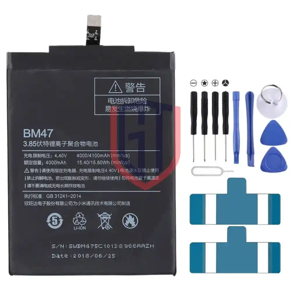 4000mAh BM47 لبطارية Xiaomi Redmi 3 Li-Polymer