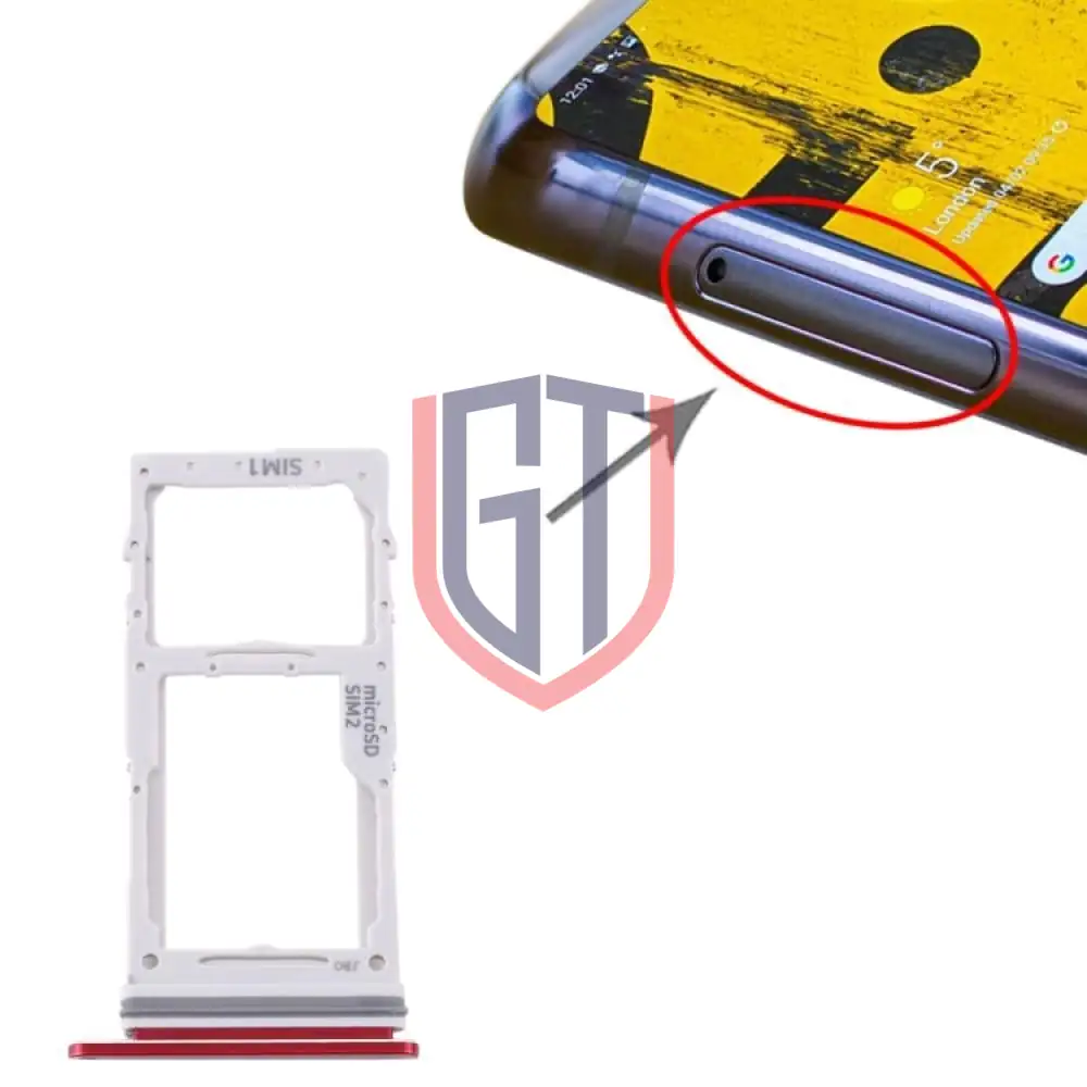 ل Samsung Galaxy Note 10 Lite SM-N770 SIM Card Tray + SIM Card Tray / Micro SD Card Tray