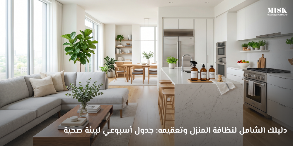 دليلك الشامل لنظافة المنزل وتعقيمه: جدول أسبوعي لبيئة صحية