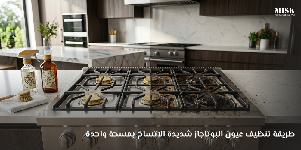 طريقة تنظيف عيون البوتاجاز شديدة الاتساخ بمسحة واحدة