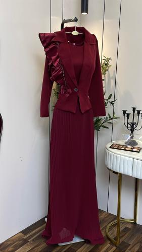 فستان شيفون ببطانة باربي