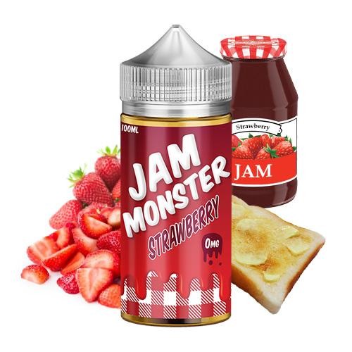 نكهة جام مانستر فول سوداني ومربى فراولة JAM MONSTER PB AND STRAWBERRY 3MG 100ML