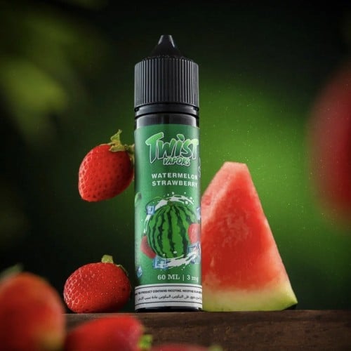 نكهة تويست بطيخ فراولة ايس TWIST WATERMILON STRAWBERRY ICE 3MG