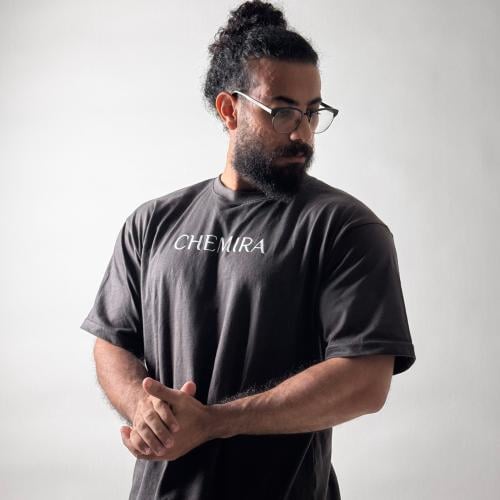 تيشرت جيرسي اوفر سايز (رمادي) - Jersey oversized T...