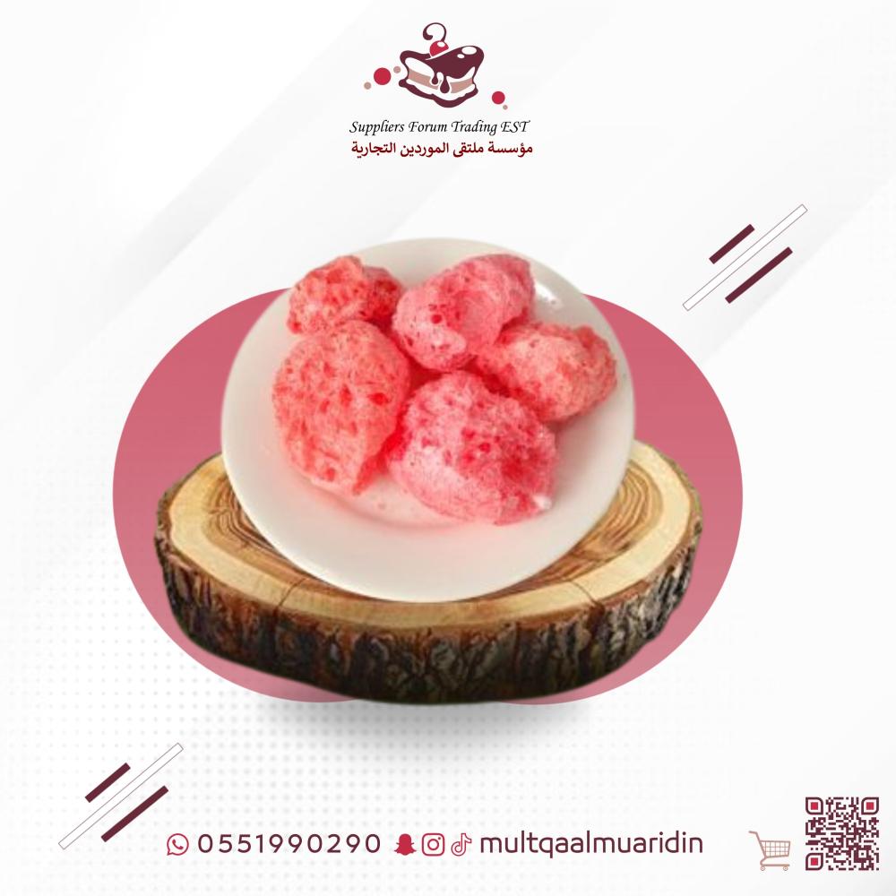 مصاص شكل قلوب مجفف بالتبريد -45جرام