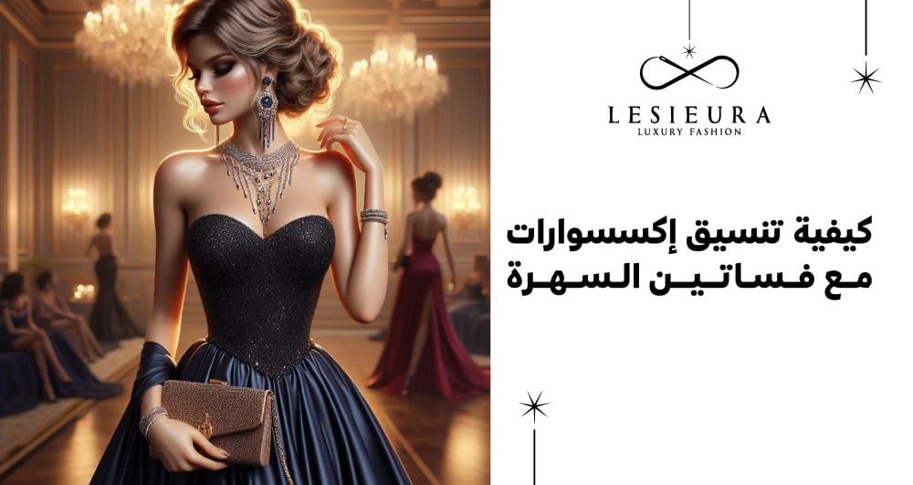 تنسيق الاكسسوارات مع الفساتين