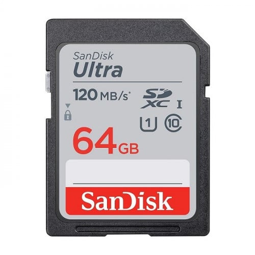 SanDisk 64GB Ultra UHS-I SDHC Memory Card Class 10