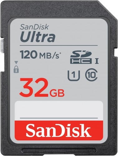 SanDisk 32GB Ultra UHS-I SDHC Memory Card Class 10