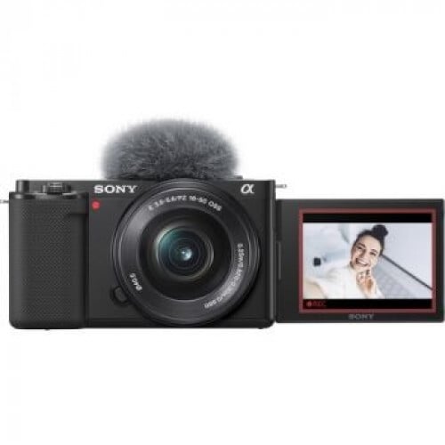 Sony ZV-E10 Mirrorless Camera with 16-50mm Lens (B...
